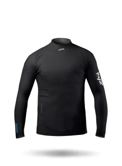 Junior Black Eco Spandex Long Sleeve Top