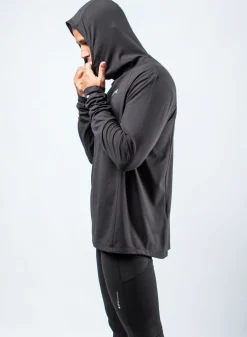 Mens Black Zhikmotion Hooded Top