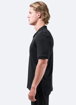 Mens Pima Cotton Polo - Black