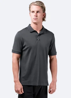 Mens Pima Cotton Polo - Charcoal