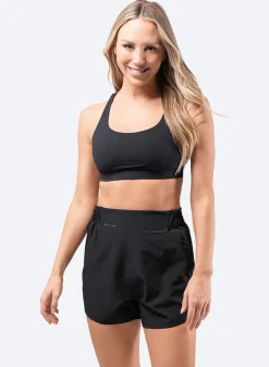 Womens Black Board Shorts