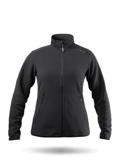 Womens Black Full Zip Fleece Jacket