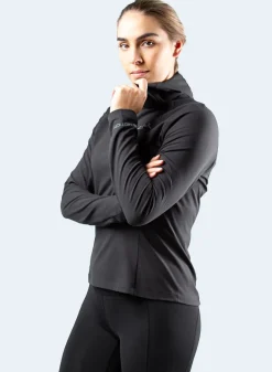 Womens Black Zhikmotion Hooded Top