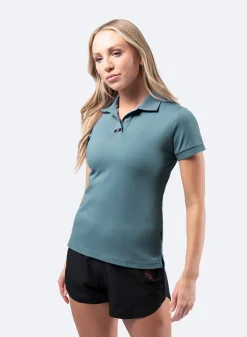 Womens Pima Cotton Polo - Provincial Blue