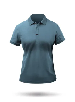 Womens Pima Cotton Polo - Provincial Blue
